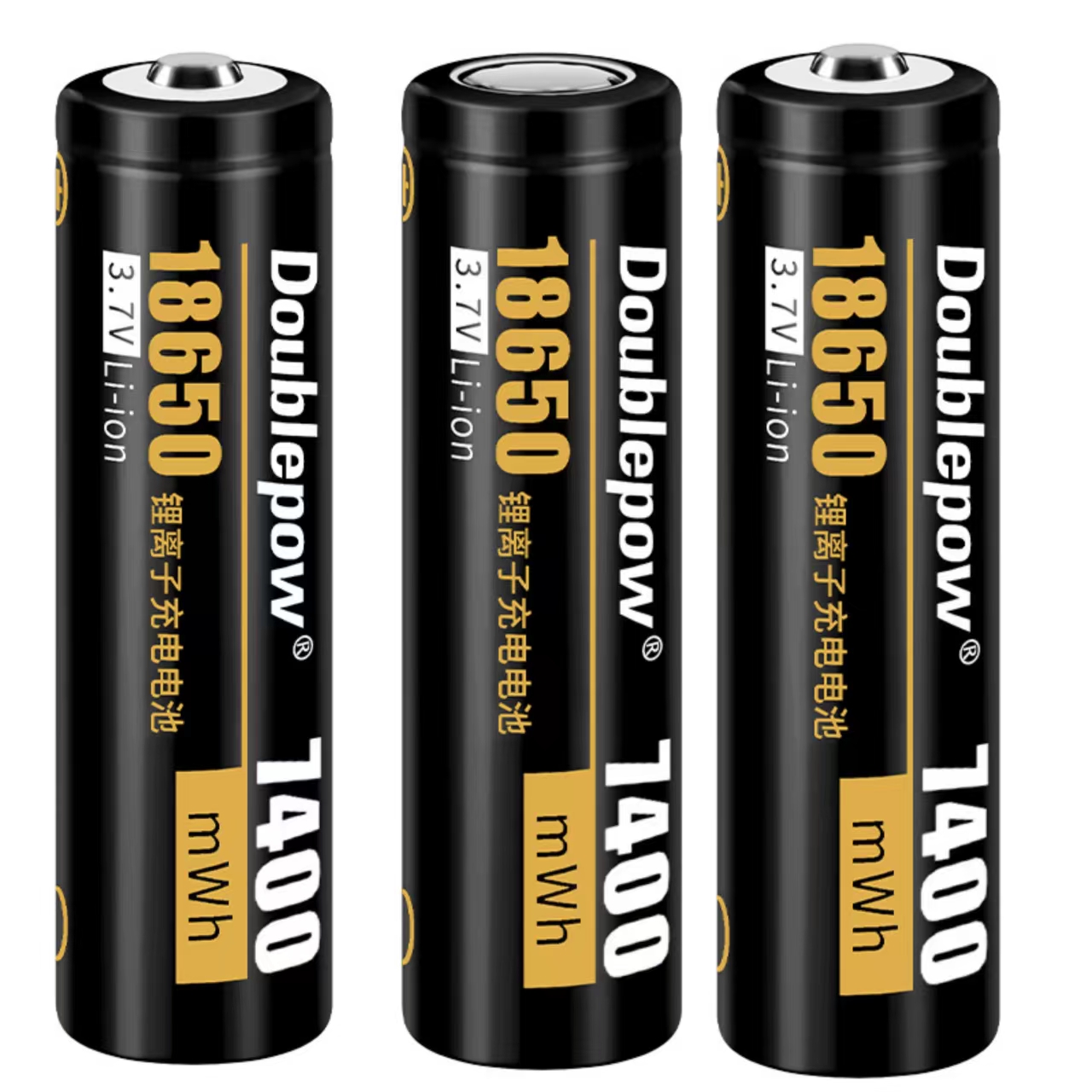 Vape Battery 18650 - 3 ชิ้น/ล็อต 18650 แบตเตอรี่ลิเธียมไอออนแบบชาร์จไฟได้ 3.7v 7400mWh