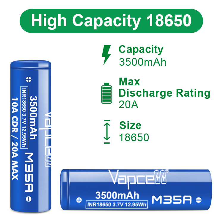 Vape Battery 18650 - Original Vapcell M35A 18650 M35A 3500mah